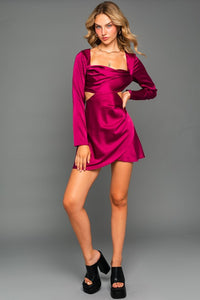 Solano Satin Mini Dress