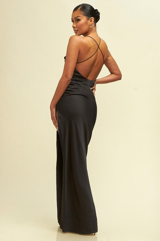 Marcella Satin Gown